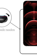 Nomfy iPhone 13 Mini Screenprotector Bescherm Glas - iPhone 13 Mini Screen Protector Tempered Glass Full Screen 3D Zwart - 3x
