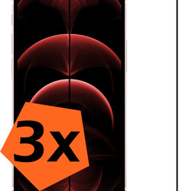 Nomfy Nomfy iPhone 13 Pro Screenprotector Glas Full Cover 3D - 3 PACK