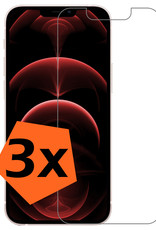 Nomfy iPhone 13 Pro Max Screenprotector Bescherm Glas - iPhone 13 Pro Max Screen Protector Tempered Glass - 3x
