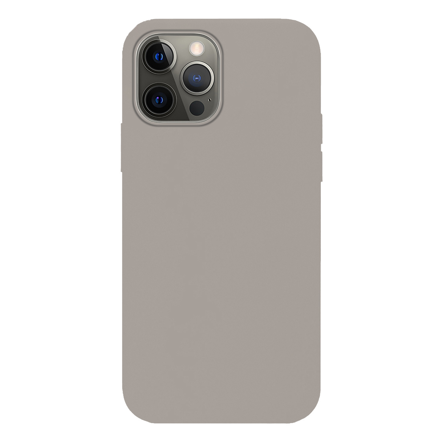 BASEY. Hoes Geschikt voor iPhone 13 Pro Max Hoesje Siliconen Back Cover Case - Hoesje Geschikt voor iPhone 13 Pro Max Hoes Cover Hoesje - Grijs - 2 Stuks