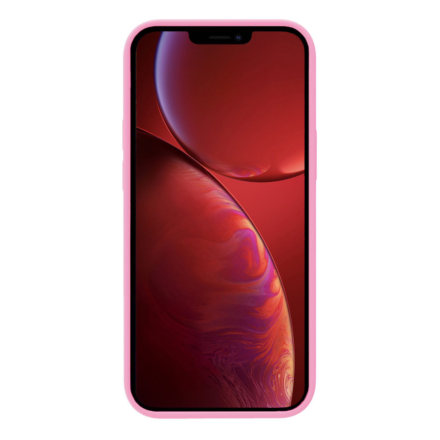 NoXx Hoes Geschikt voor iPhone 13 Hoesje Cover Siliconen Back Case Hoes - Lichtroze - 2x