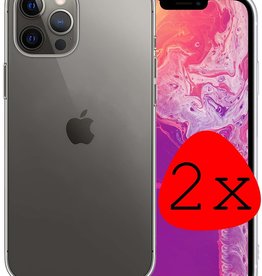 BASEY. BASEY. iPhone 13 Pro Hoesje Siliconen - Transparant - 2 PACK