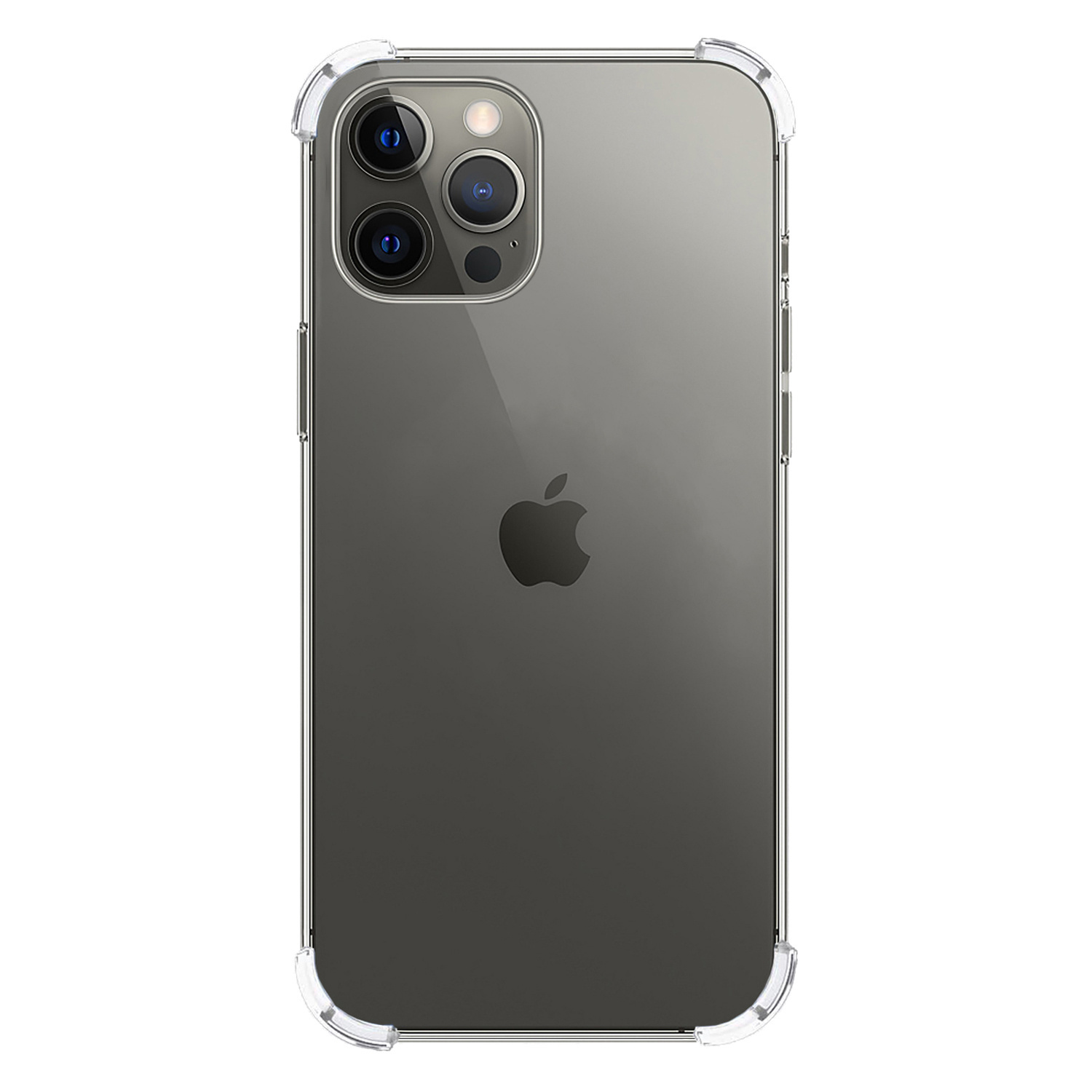 BASEY. iPhone 13 Pro Hoesje Shock Proof Met Screenprotector Tempered Glass - iPhone 13 Pro Screen Protector Beschermglas Hoes Shockproof - Transparant