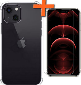 Nomfy Nomfy iPhone 13 Hoesje Shockproof Met Screenprotector Met Dichte Notch