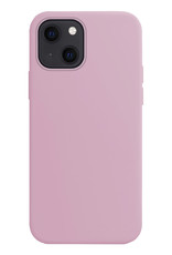 BASEY. Hoes Geschikt voor iPhone 13 Mini Hoesje Siliconen Back Cover Case Met Screenprotector - Hoesje Geschikt voor iPhone 13 Mini Hoes Cover Hoesje - Lila