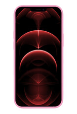 Nomfy Hoesje Geschikt voor iPhone 13 Mini Hoesje Siliconen Cover Case Met Screenprotector - Hoes Geschikt voor iPhone 13 Mini Hoes Back Case - Lichtroze
