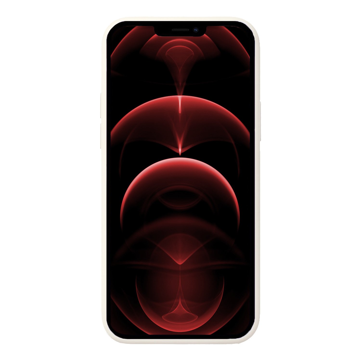 Nomfy Hoesje Geschikt voor iPhone 13 Pro Max Hoesje Siliconen Cover Case Met Screenprotector - Hoes Geschikt voor iPhone 13 Pro Max Hoes Back Case - Wit