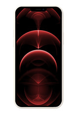 Nomfy Hoesje Geschikt voor iPhone 13 Hoesje Siliconen Cover Case Met 2x Screenprotector - Hoes Geschikt voor iPhone 13 Hoes Back Case - Wit