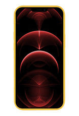 Nomfy Hoesje Geschikt voor iPhone 13 Pro Max Hoesje Siliconen Cover Case Met 2x Screenprotector - Hoes Geschikt voor iPhone 13 Pro Max Hoes Back Case - Geel