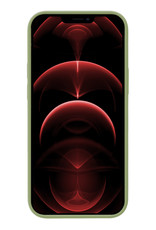 Nomfy Hoesje Geschikt voor iPhone 13 Pro Max Hoesje Siliconen Cover Case Met 2x Screenprotector - Hoes Geschikt voor iPhone 13 Pro Max Hoes Back Case - Groen