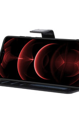 Nomfy Hoesje Geschikt voor iPhone 13 Pro Max Hoes Bookcase Flipcase Book Cover - Hoes Geschikt voor iPhone 13 Pro Max Hoesje Book Case - Zwart