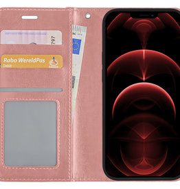 Nomfy Nomfy iPhone 13 Pro Max Pro Hoesje Bookcase - Rose Goud