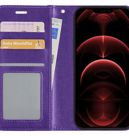 Nomfy Nomfy iPhone 13 Pro Hoesje Bookcase - Paars