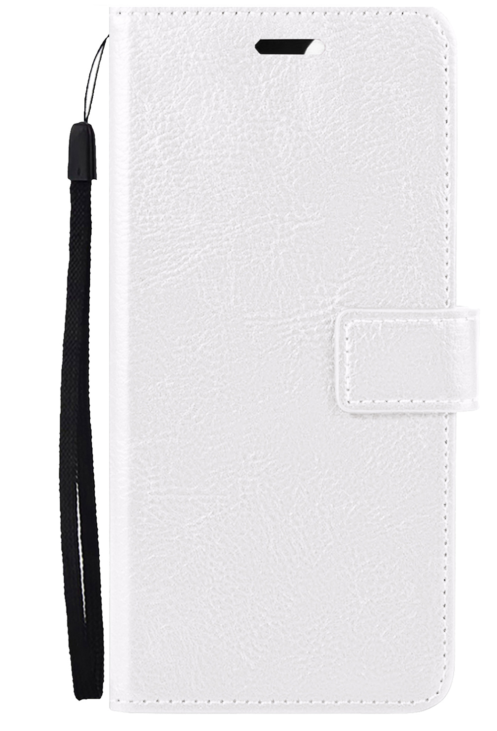 Nomfy Hoesje Geschikt voor iPhone 13 Hoes Bookcase Flipcase Book Cover - Hoes Geschikt voor iPhone 13 Hoesje Book Case - Wit