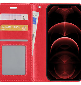 Nomfy Nomfy iPhone 13 Mini Hoesje Bookcase - Rood
