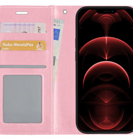 Nomfy Nomfy iPhone 13 Mini Hoesje Bookcase - Lichtroze