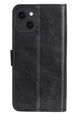NoXx Hoes Geschikt voor iPhone 13 Mini Hoesje Book Case Hoes Flip Cover Wallet Bookcase - Zwart