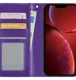 NoXx NoXx iPhone 13 Mini Hoesje Bookcase - Paars