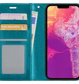 BASEY. BASEY. iPhone 13 Pro Max Pro Hoesje Bookcase - Turquoise
