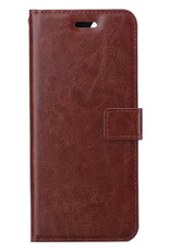 BASEY. Hoes Geschikt voor iPhone 13 Pro Hoesje Bookcase Hoes Flip Case Book Cover - Hoesje Geschikt voor iPhone 13 Pro Hoes Book Case Hoesje - Bruin