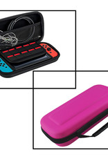 NoXx Hoesje Geschikt voor Nintendo Switch OLED Case Hoes Hard Cover - Hoes Geschikt voor Nintendo Switch OLED Hoes - Roze