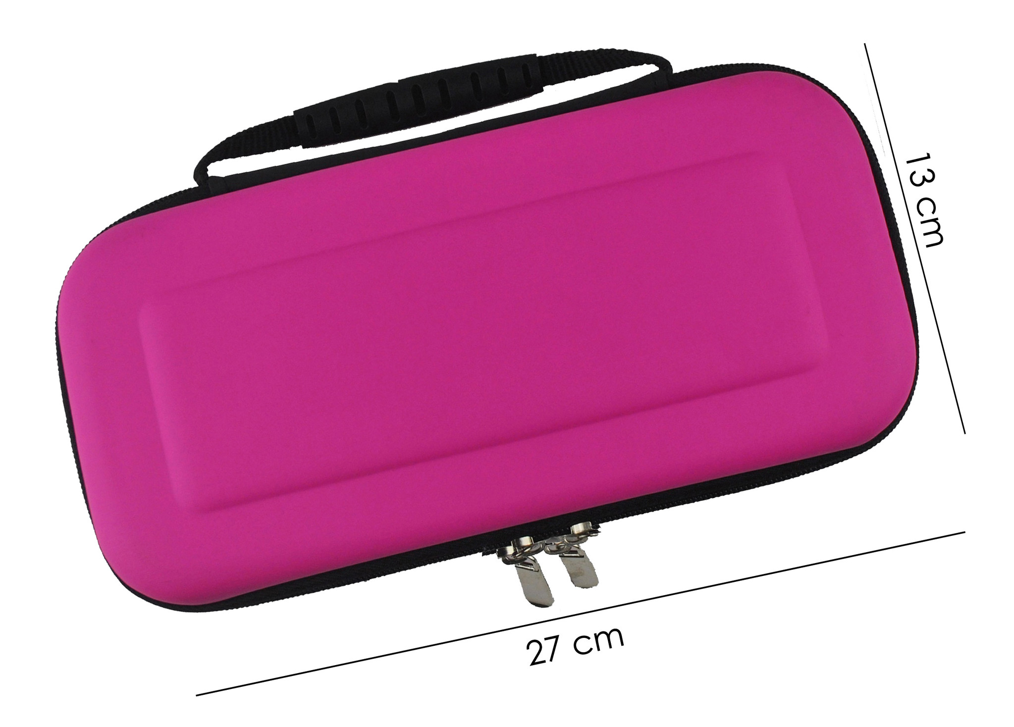 NoXx Hoesje Geschikt voor Nintendo Switch OLED Case Hoes Hard Cover - Hoes Geschikt voor Nintendo Switch OLED Hoes - Roze