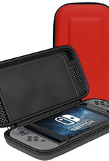 NoXx Hoesje Geschikt voor Nintendo Switch OLED Case Hoes Hard Cover - Hoes Geschikt voor Nintendo Switch OLED Hoes - Rood