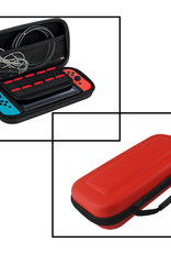 NoXx Hoesje Geschikt voor Nintendo Switch OLED Case Hoes Hard Cover - Hoes Geschikt voor Nintendo Switch OLED Hoes - Rood