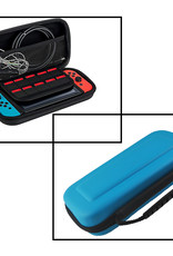 NoXx Hoesje Geschikt voor Nintendo Switch OLED Case Hoes Hard Cover - Hoes Geschikt voor Nintendo Switch OLED Hoes - Blauw