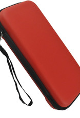 Nomfy Hoesje Geschikt voor Nintendo Switch OLED Hoes Bescherm Case Hardcover Met Polsbandje - Hoes Geschikt voor Nintendo Switch OLED Case - Rood