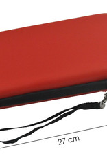 NoXx Hoesje Geschikt voor Nintendo Switch OLED Case Hoes Hard Cover Met Koord - Hoes Geschikt voor Nintendo Switch OLED Hoes - Rood