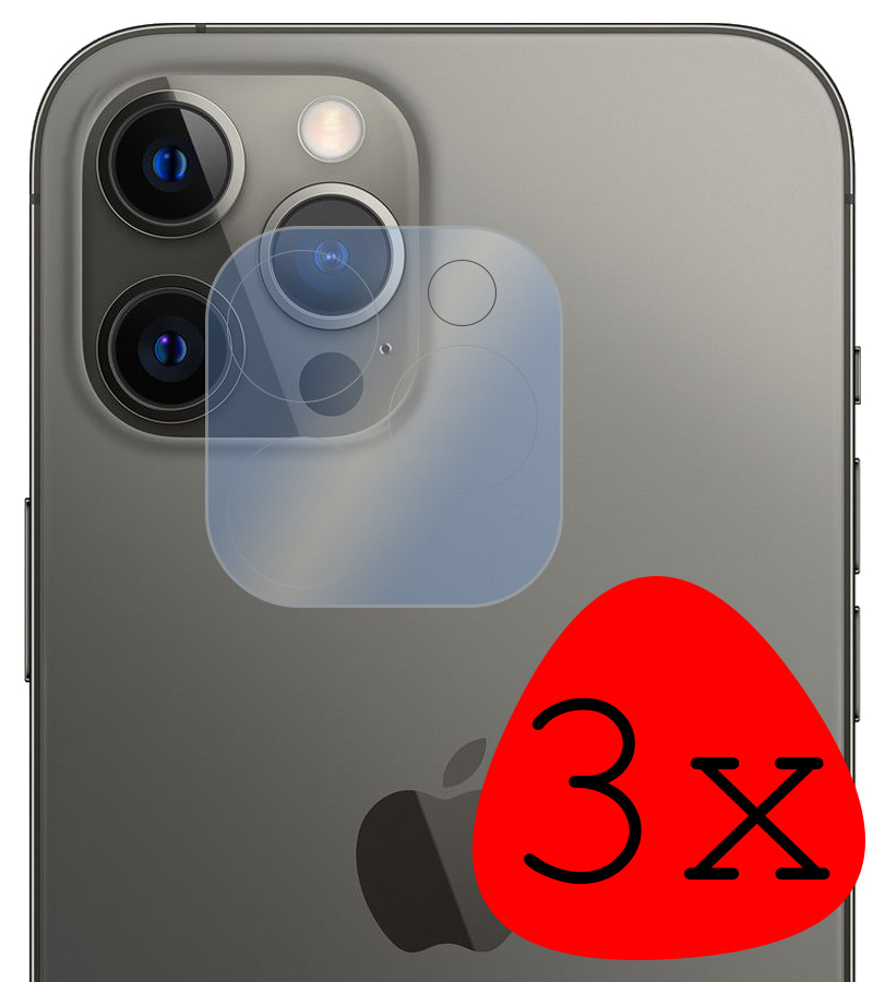BASEY. Screenprotector Geschikt voor iPhone 13 Pro Max Camera Screenprotector Tempered Glass Beschermglas Camera - Screenprotector Geschikt voor iPhone 13 Pro Max Camera Screen Protector - 3 Stuks