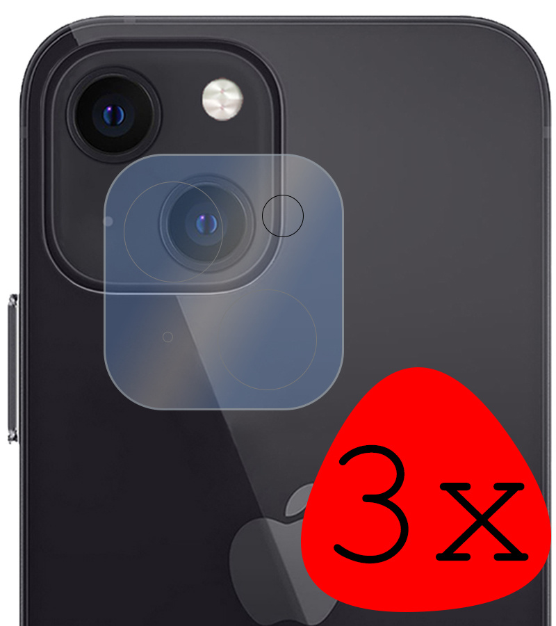 BASEY. Screenprotector Geschikt voor iPhone 13 Mini Camera Screenprotector Tempered Glass Beschermglas Camera - Screenprotector Geschikt voor iPhone 13 Mini Camera Screen Protector - 3 Stuks