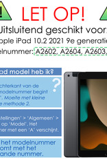 NoXx Screenprotector Geschikt voor iPad 10.2 2021 Screenprotector Bescherm Glas Screen Protector - 3x
