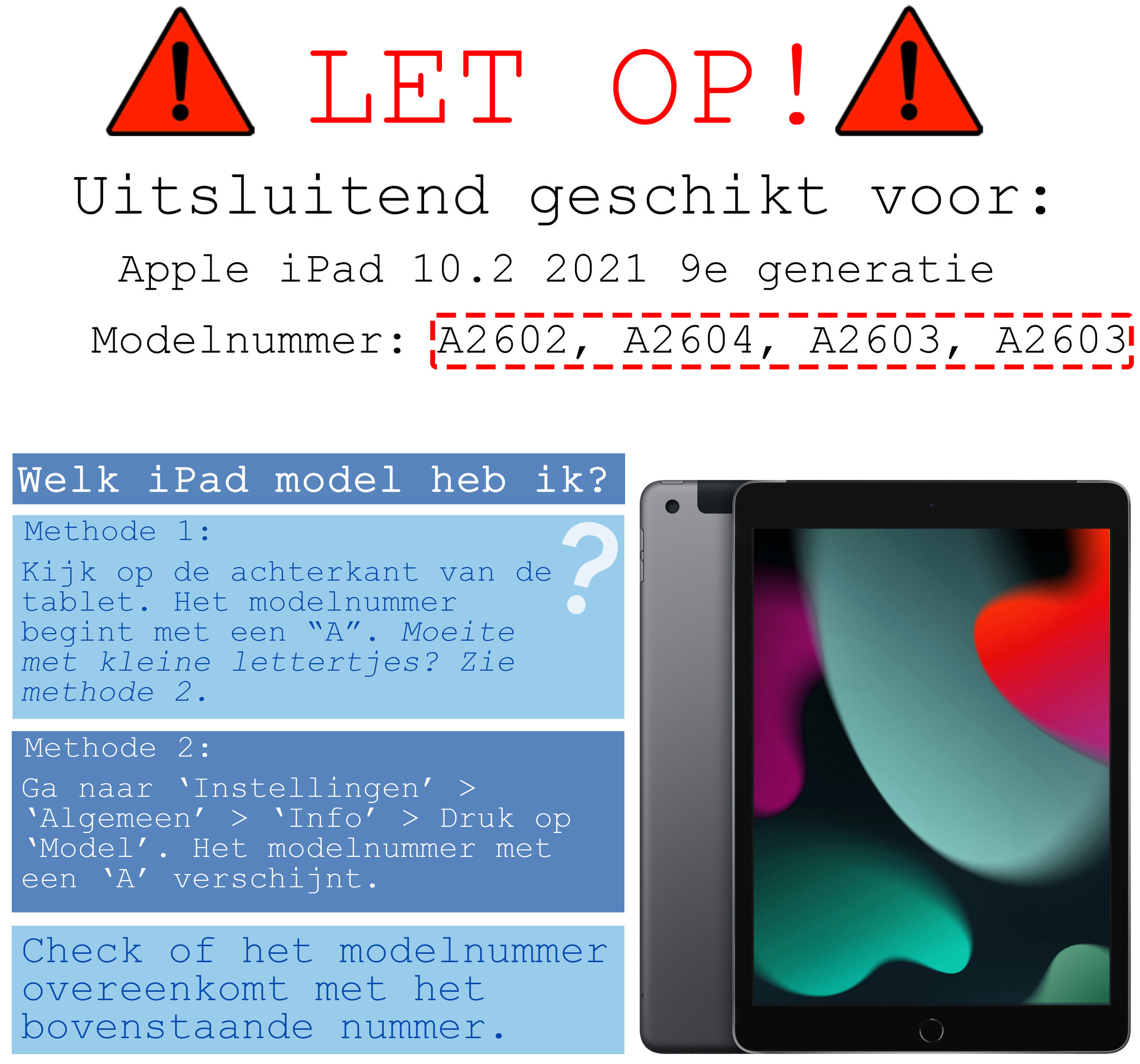 BASEY. Screenprotector Geschikt voor iPad 10.2 2021 Screenprotector Tempered Glass - Screenprotector Geschikt voor iPad 9 Screen Protector Beschermglas - 2 Stuks