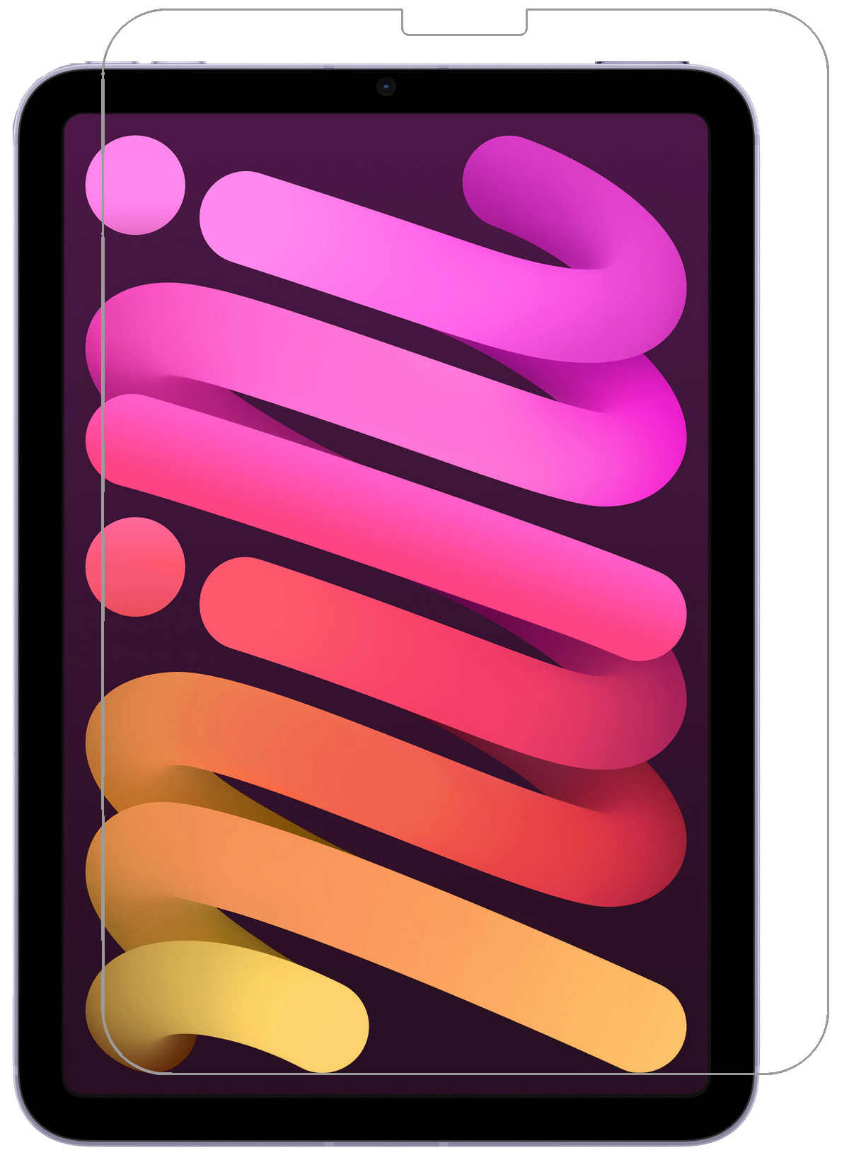 Nomfy Screenprotector Geschikt voor iPad Mini 6 Screenprotector Bescherm Glas - Screen Protector Geschikt voor iPad Mini 6 Screenprotector Tempered Glass