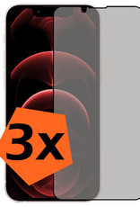 Nomfy Screenprotector Geschikt voor iPhone 13 Screenprotector Privacy Bescherm Glas - Screenprotector Geschikt voor iPhone 13 Privacy Screenprotector Tempered Glass - 3 PACK
