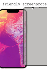 BASEY. Screenprotector Geschikt voor iPhone 13 Screenprotector Privacy Beschermglas - Screenprotector Geschikt voor iPhone 13 Screen Protector Full Screen Privacy