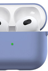 BASEY. Case Geschikt voor AirPods 3 Hoesje Siliconen Hoes Cover - Hoes Geschikt voor Apple AirPods 3 Case Siliconen - Babyblauw