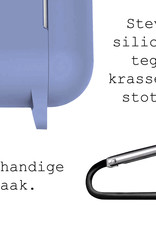 BASEY. Case Geschikt voor AirPods 3 Hoesje Siliconen Hoes Cover - Hoes Geschikt voor Apple AirPods 3 Case Siliconen - Babyblauw