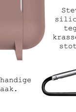 BASEY. Case Geschikt voor AirPods 3 Hoesje Siliconen Hoes Cover - Hoes Geschikt voor Apple AirPods 3 Case Siliconen - Beige