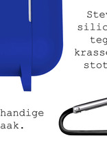 BASEY. Case Geschikt voor AirPods 3 Hoesje Siliconen Hoes Cover - Hoes Geschikt voor Apple AirPods 3 Case Siliconen - Donkerblauw