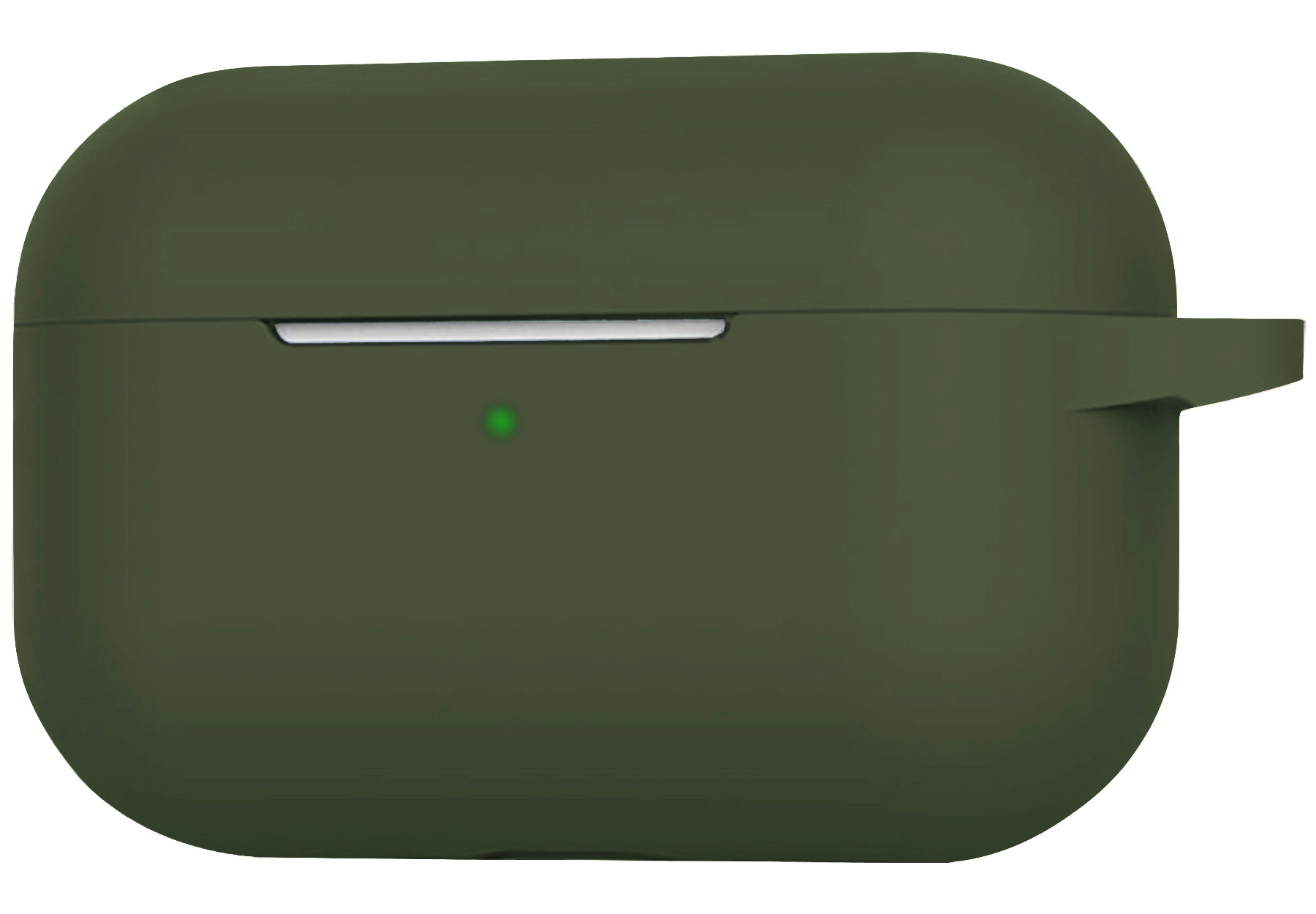 BASEY. Case Geschikt voor AirPods 3 Hoesje Siliconen Hoes Cover - Hoes Geschikt voor Apple AirPods 3 Case Siliconen - Donkergroen