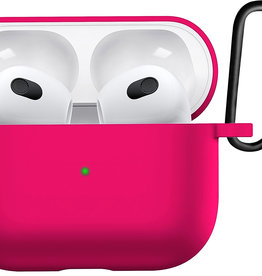 BASEY. BASEY. Siliconen Hoesje Voor Apple AirPods 3 - Donkerroze