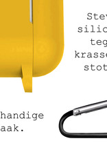 BASEY. Case Geschikt voor AirPods 3 Hoesje Siliconen Hoes Cover - Hoes Geschikt voor Apple AirPods 3 Case Siliconen - Geel