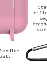 BASEY. Case Geschikt voor AirPods 3 Hoesje Siliconen Hoes Cover - Hoes Geschikt voor Apple AirPods 3 Case Siliconen - Lichtroze