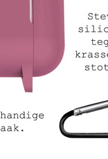 BASEY. Case Geschikt voor AirPods 3 Hoesje Siliconen Hoes Cover - Hoes Geschikt voor Apple AirPods 3 Case Siliconen - Oud roze
