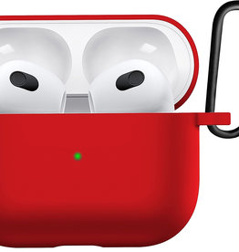 BASEY. BASEY. Siliconen Hoesje Voor Apple AirPods 3 - Rood