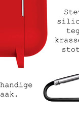 BASEY. Case Geschikt voor AirPods 3 Hoesje Siliconen Hoes Cover - Hoes Geschikt voor Apple AirPods 3 Case Siliconen - Rood