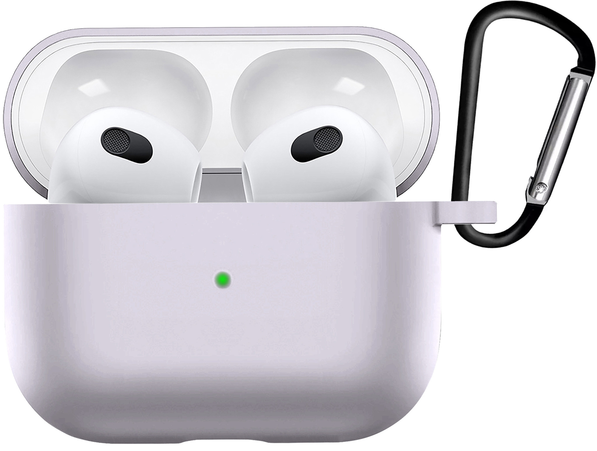 BASEY. Case Geschikt voor AirPods 3 Hoesje Siliconen Hoes Cover - Hoes Geschikt voor Apple AirPods 3 Case Siliconen - Transparant